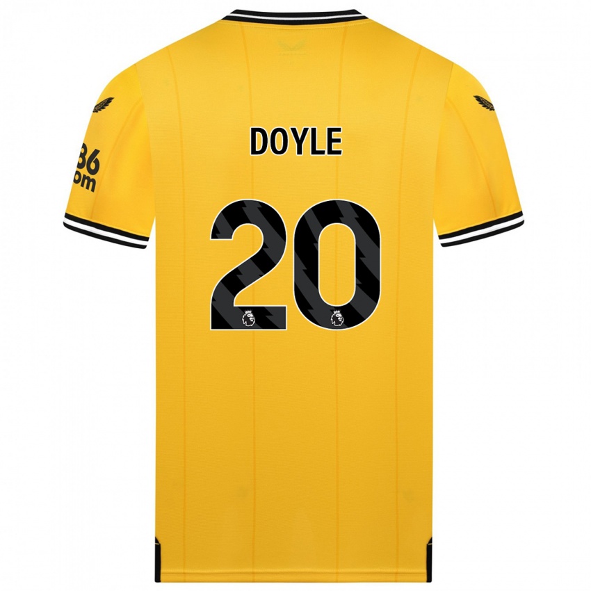 Niño Camiseta Tommy Doyle #20 Amarillo 1ª Equipación 2023/24 La Camisa Perú