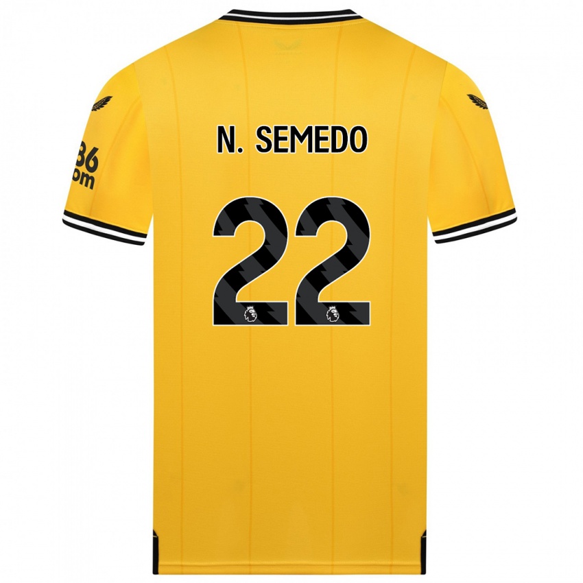 Niño Camiseta Nelson Semedo #22 Amarillo 1ª Equipación 2023/24 La Camisa Perú