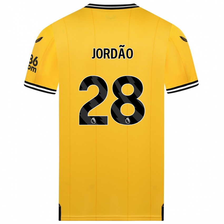 Niño Camiseta Bruno Jordao #28 Amarillo 1ª Equipación 2023/24 La Camisa Perú