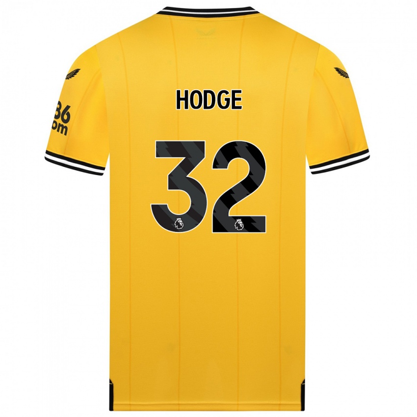 Niño Camiseta Joe Hodge #32 Amarillo 1ª Equipación 2023/24 La Camisa Perú