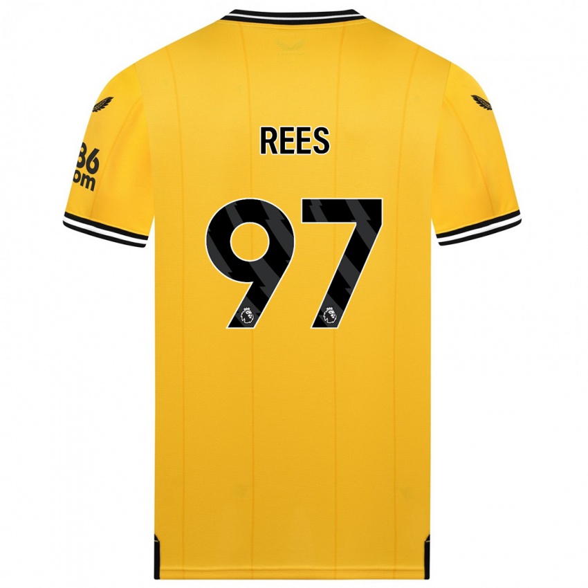 Niño Camiseta Mason Rees #97 Amarillo 1ª Equipación 2023/24 La Camisa Perú