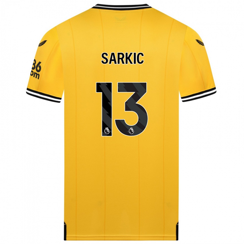 Niño Camiseta Matija Sarkic #13 Amarillo 1ª Equipación 2023/24 La Camisa Perú