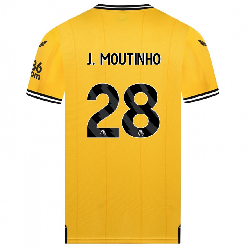 Niño Camiseta Joao Moutinho #28 Amarillo 1ª Equipación 2023/24 La Camisa Perú