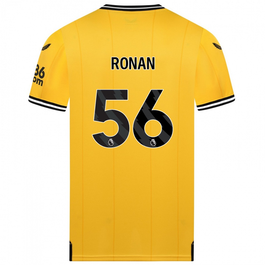 Niño Camiseta Connor Ronan #56 Amarillo 1ª Equipación 2023/24 La Camisa Perú