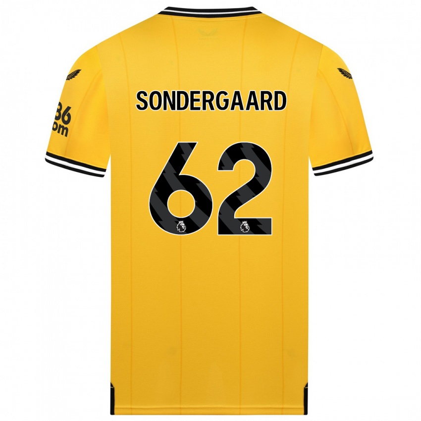 Niño Camiseta Andreas Sondergaard #62 Amarillo 1ª Equipación 2023/24 La Camisa Perú