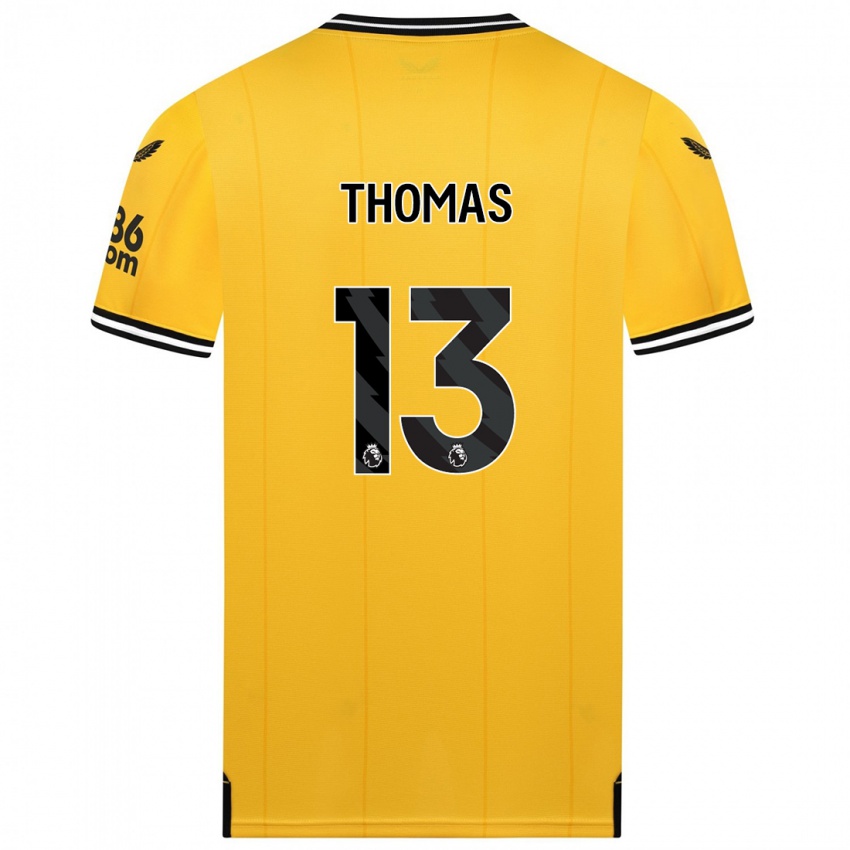 Niño Camiseta Bec Thomas #13 Amarillo 1ª Equipación 2023/24 La Camisa Perú