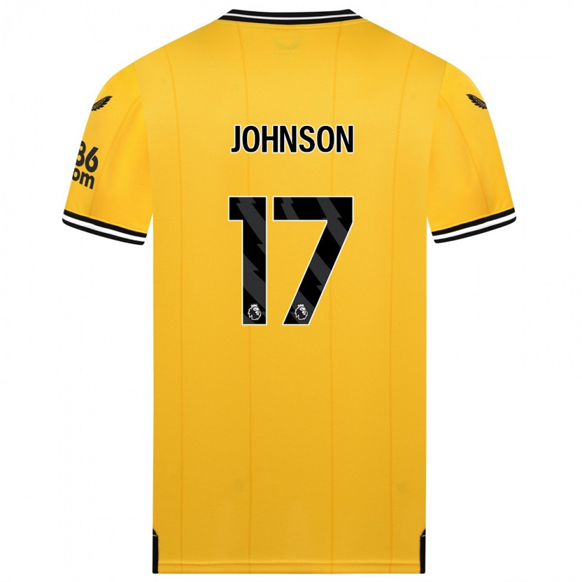 Niño Camiseta Katie Johnson #17 Amarillo 1ª Equipación 2023/24 La Camisa Perú