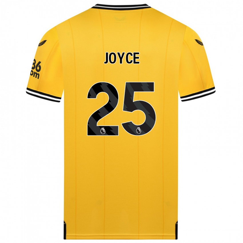 Niño Camiseta Leonie Joyce #25 Amarillo 1ª Equipación 2023/24 La Camisa Perú