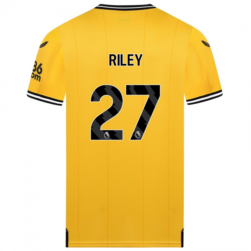 Niño Camiseta Lauren Riley #27 Amarillo 1ª Equipación 2023/24 La Camisa Perú