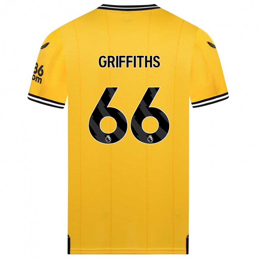 Niño Camiseta Harvey Griffiths #66 Amarillo 1ª Equipación 2023/24 La Camisa Perú