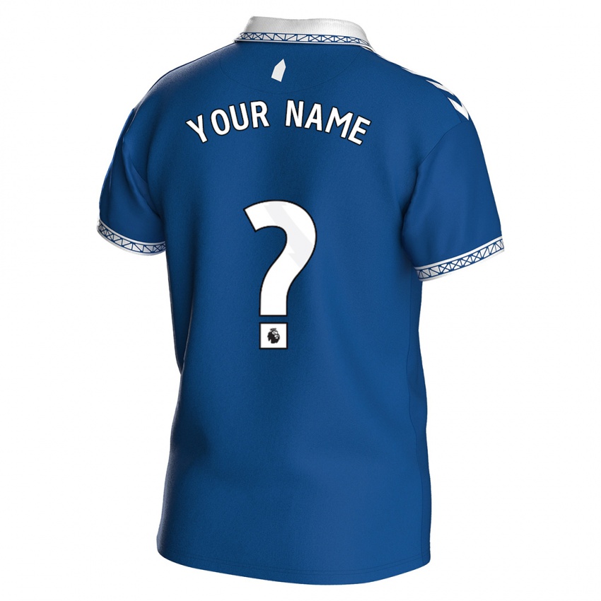 Niño Camiseta Su Nombre #0 Azul Real 1ª Equipación 2023/24 La Camisa Perú