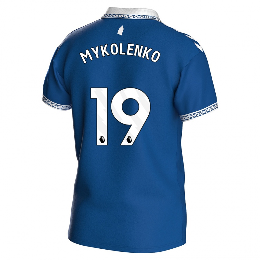 Niño Camiseta Vitaliy Mykolenko #19 Azul Real 1ª Equipación 2023/24 La Camisa Perú