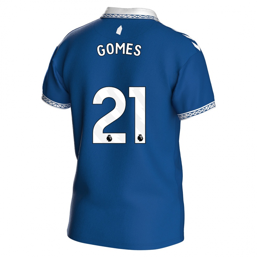 Niño Camiseta André Gomes #21 Azul Real 1ª Equipación 2023/24 La Camisa Perú