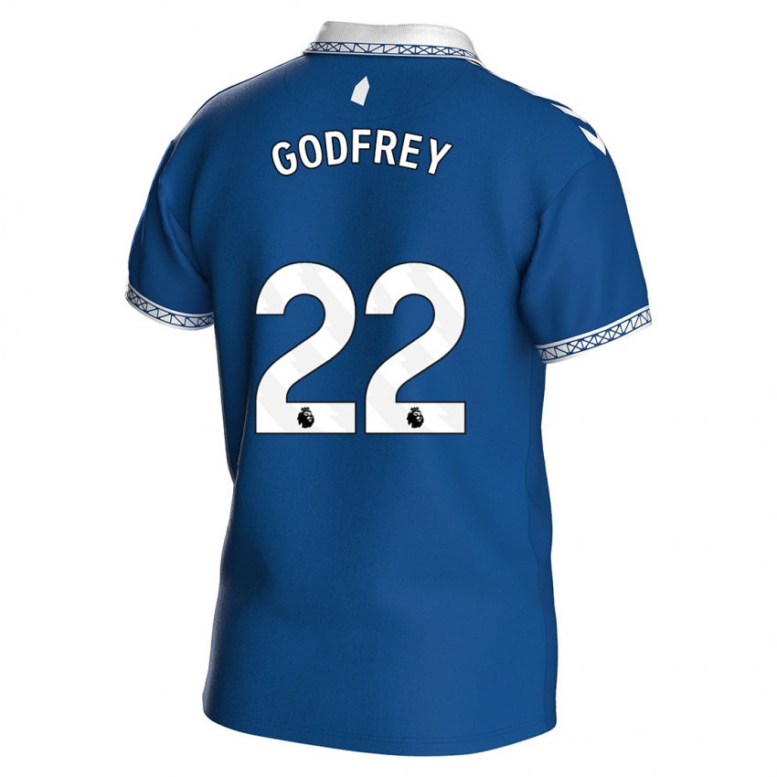 Niño Camiseta Ben Godfrey #22 Azul Real 1ª Equipación 2023/24 La Camisa Perú