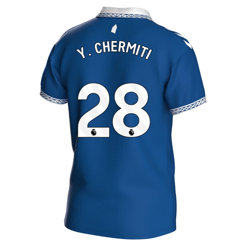 Niño Camiseta Chermiti #28 Azul Real 1ª Equipación 2023/24 La Camisa Perú