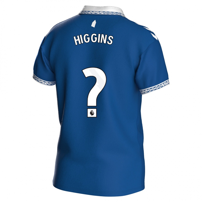 Niño Camiseta Liam Higgins #0 Azul Real 1ª Equipación 2023/24 La Camisa Perú