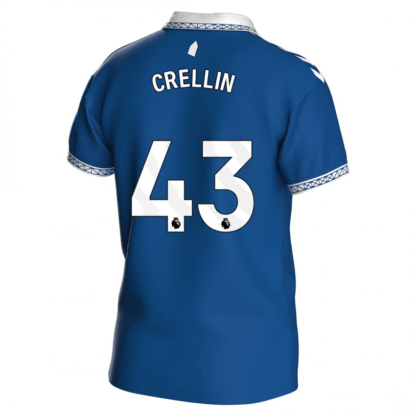 Niño Camiseta Billy Crellin #43 Azul Real 1ª Equipación 2023/24 La Camisa Perú