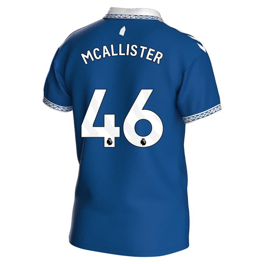 Niño Camiseta Sean Mcallister #46 Azul Real 1ª Equipación 2023/24 La Camisa Perú