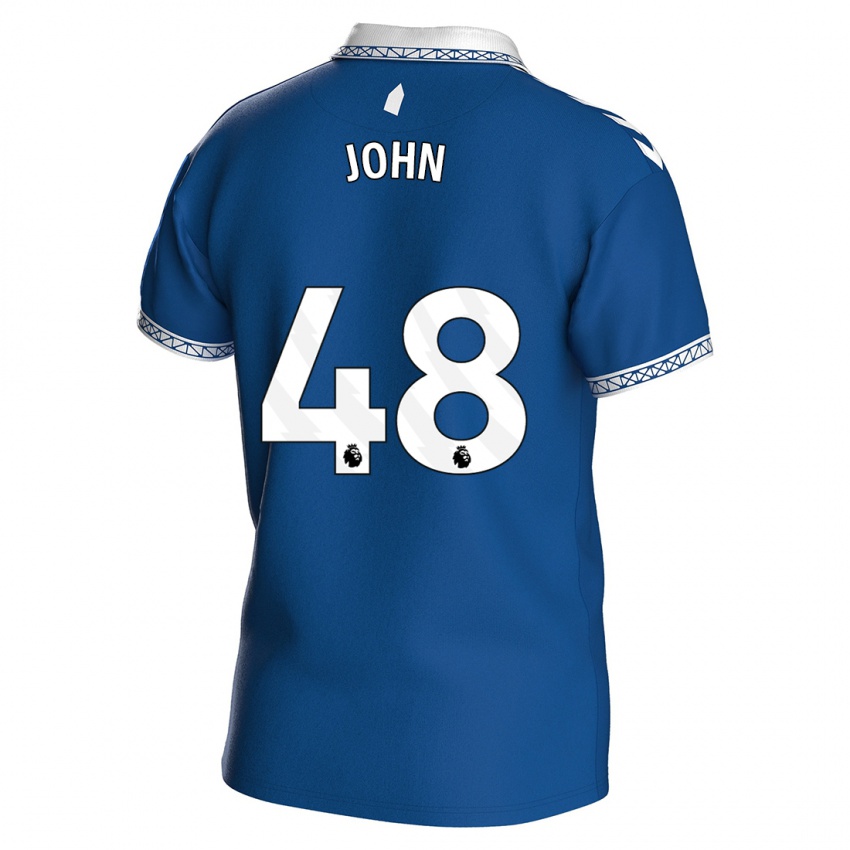 Niño Camiseta Kyle John #48 Azul Real 1ª Equipación 2023/24 La Camisa Perú