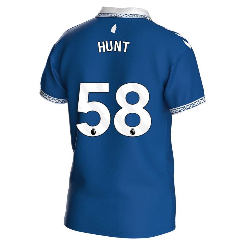 Niño Camiseta Mackenzie Hunt #58 Azul Real 1ª Equipación 2023/24 La Camisa Perú