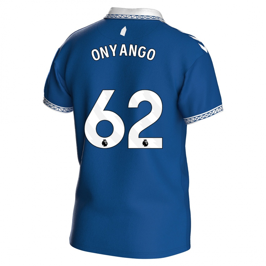 Niño Camiseta Tyler Onyango #62 Azul Real 1ª Equipación 2023/24 La Camisa Perú