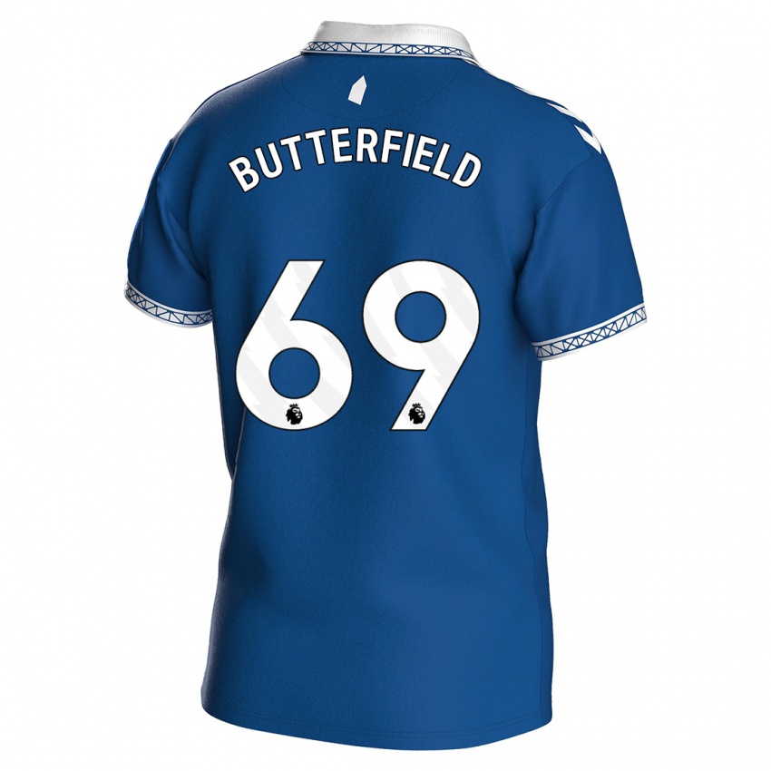 Niño Camiseta Luke Butterfield #69 Azul Real 1ª Equipación 2023/24 La Camisa Perú