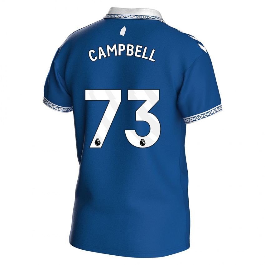 Niño Camiseta Elijah Campbell #73 Azul Real 1ª Equipación 2023/24 La Camisa Perú