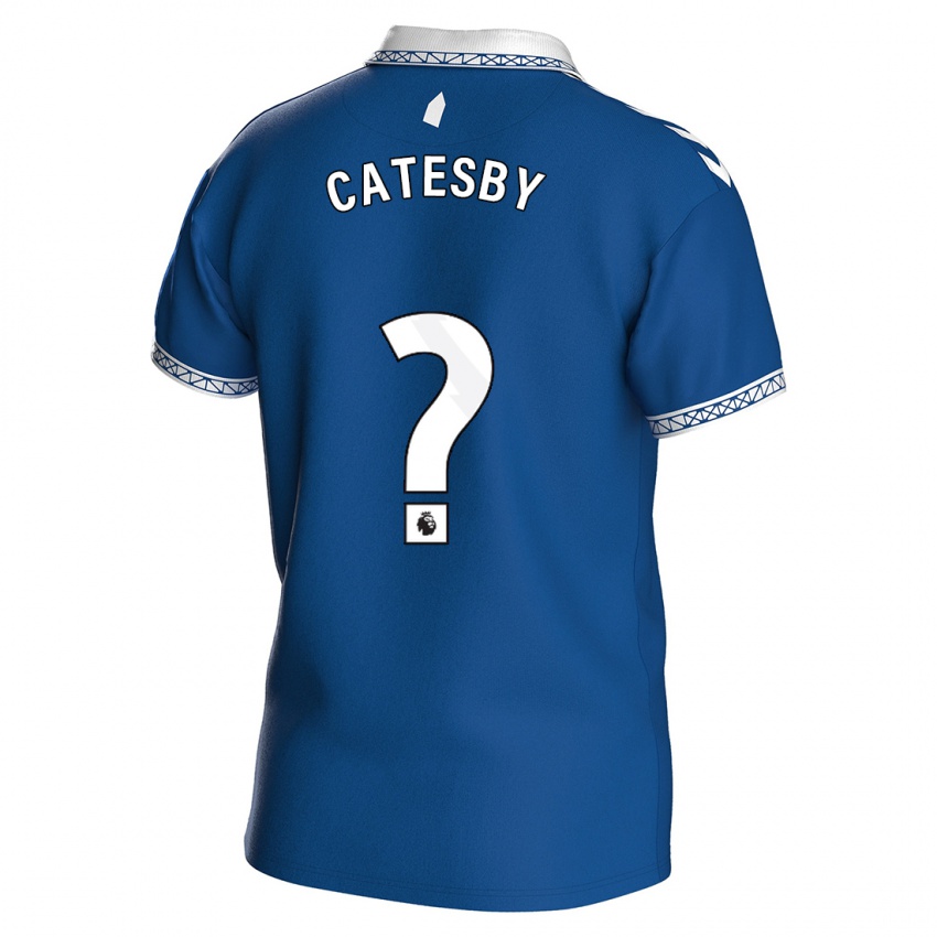 Niño Camiseta Joel Catesby #0 Azul Real 1ª Equipación 2023/24 La Camisa Perú