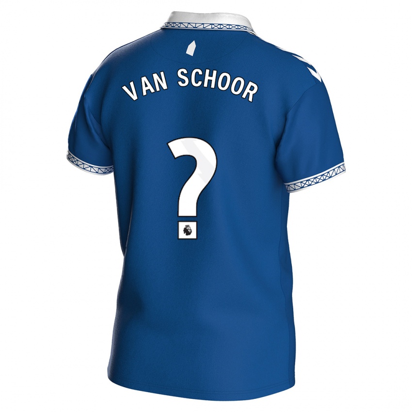 Niño Camiseta Joshua Van Schoor #0 Azul Real 1ª Equipación 2023/24 La Camisa Perú