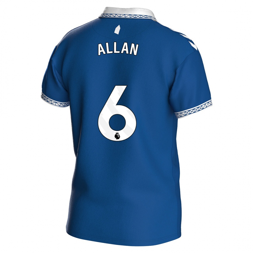 Niño Camiseta Allan #6 Azul Real 1ª Equipación 2023/24 La Camisa Perú