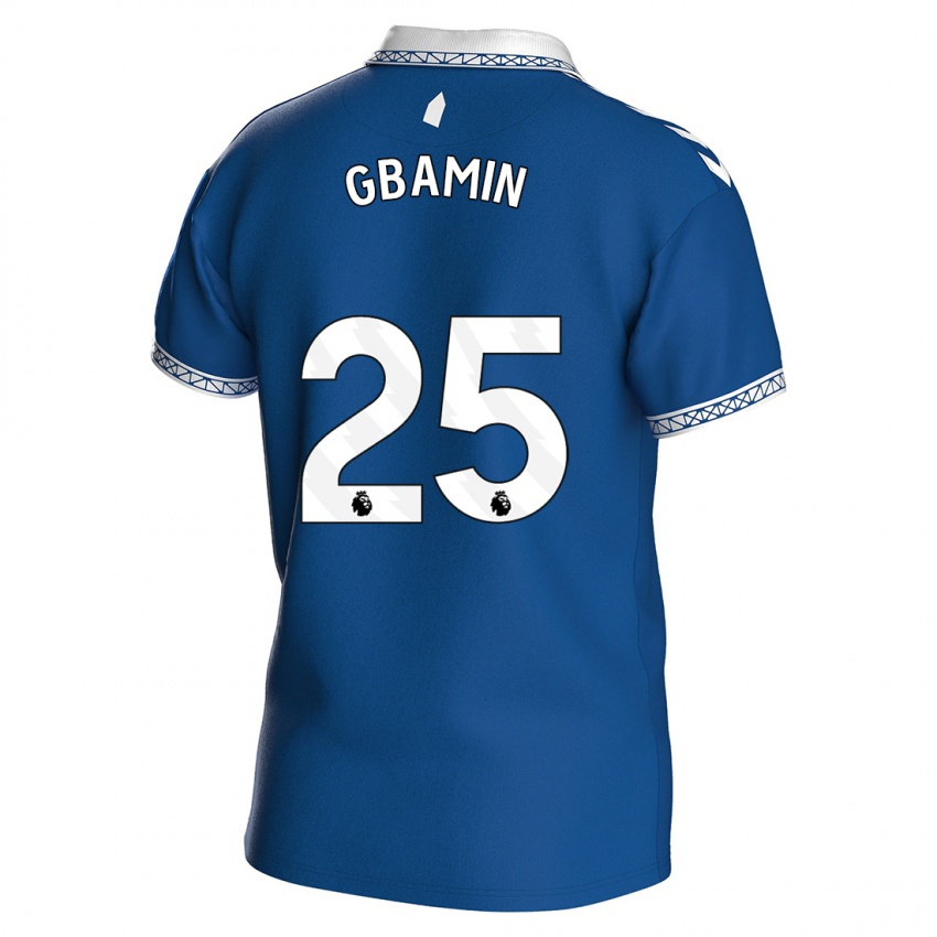 Niño Camiseta Jean-Philippe Gbamin #25 Azul Real 1ª Equipación 2023/24 La Camisa Perú