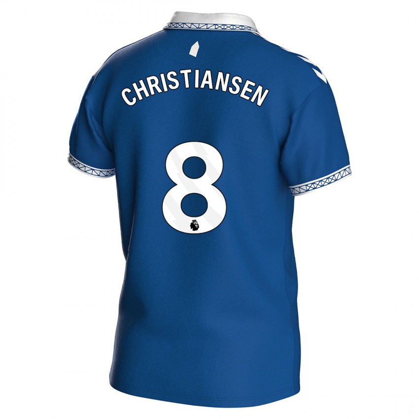 Niño Camiseta Izzy Christiansen #8 Azul Real 1ª Equipación 2023/24 La Camisa Perú