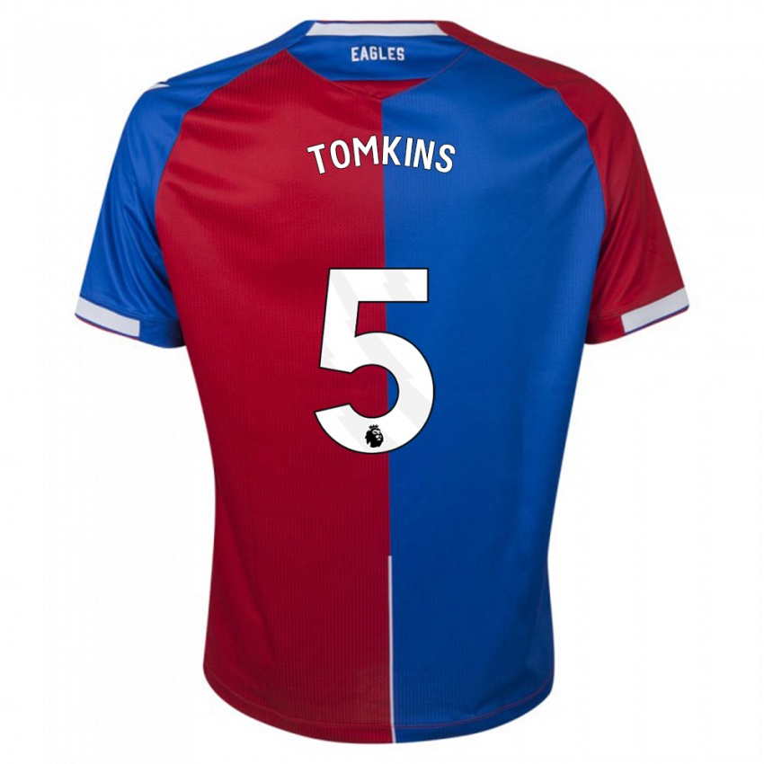 Niño Camiseta James Tomkins #5 Rojo Azul 1ª Equipación 2023/24 La Camisa Perú