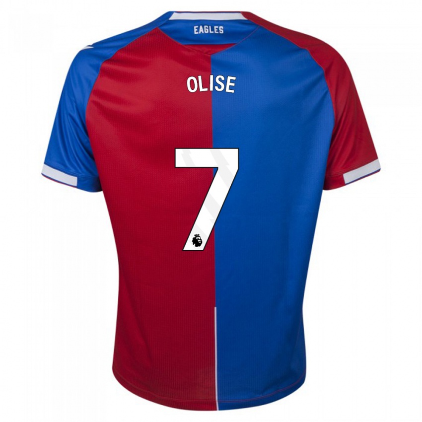 Niño Camiseta Michael Olise #7 Rojo Azul 1ª Equipación 2023/24 La Camisa Perú