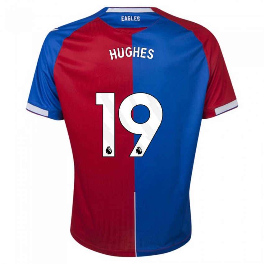 Niño Camiseta Will Hughes #19 Rojo Azul 1ª Equipación 2023/24 La Camisa Perú