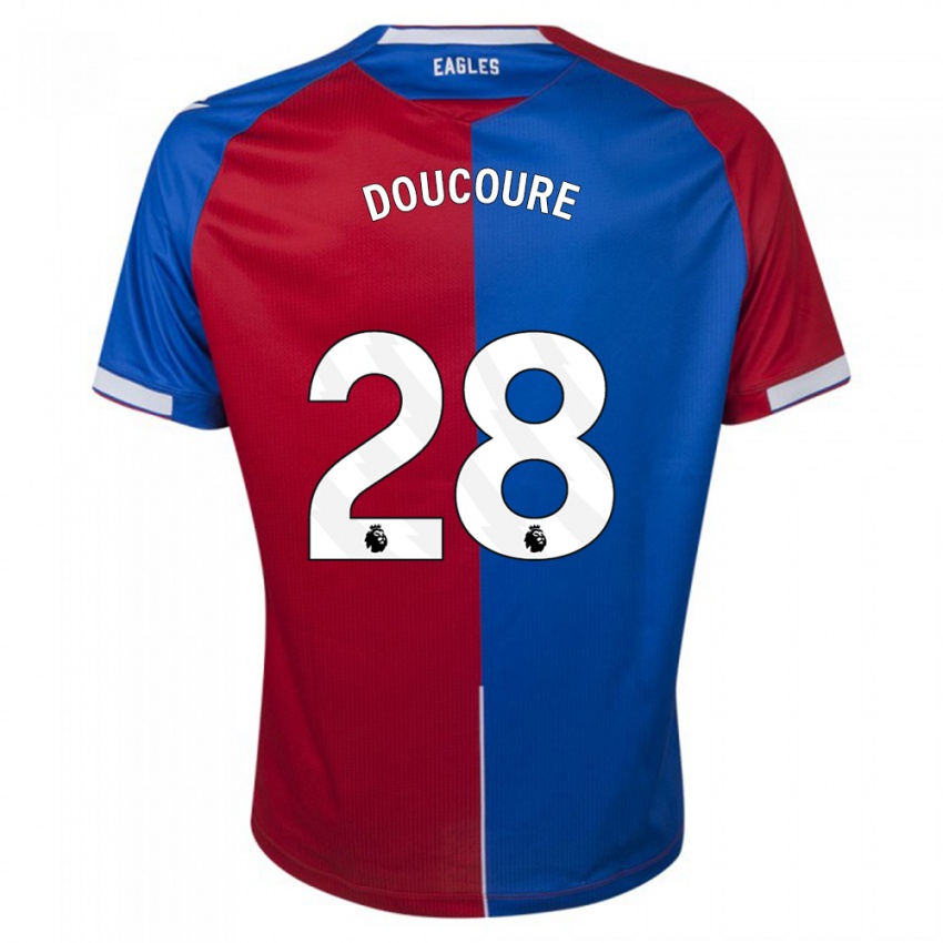 Niño Camiseta Cheick Doucouré #28 Rojo Azul 1ª Equipación 2023/24 La Camisa Perú