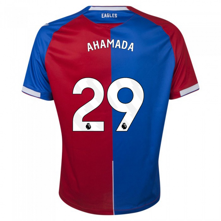 Niño Camiseta Naouirou Ahamada #29 Rojo Azul 1ª Equipación 2023/24 La Camisa Perú