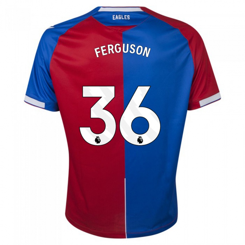 Niño Camiseta Nathan Ferguson #36 Rojo Azul 1ª Equipación 2023/24 La Camisa Perú