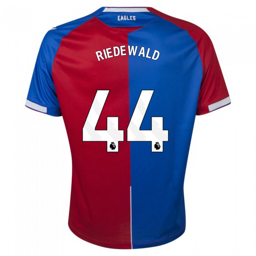 Niño Camiseta Jairo Riedewald #44 Rojo Azul 1ª Equipación 2023/24 La Camisa Perú