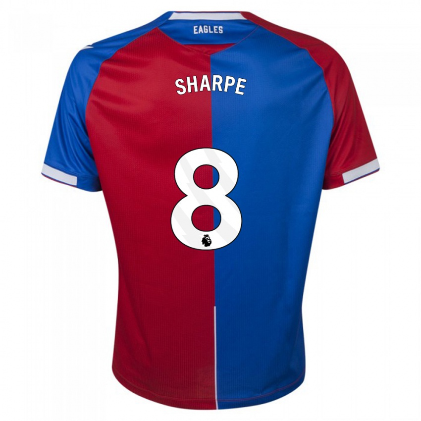 Niño Camiseta Molly-Mae Sharpe #8 Rojo Azul 1ª Equipación 2023/24 La Camisa Perú