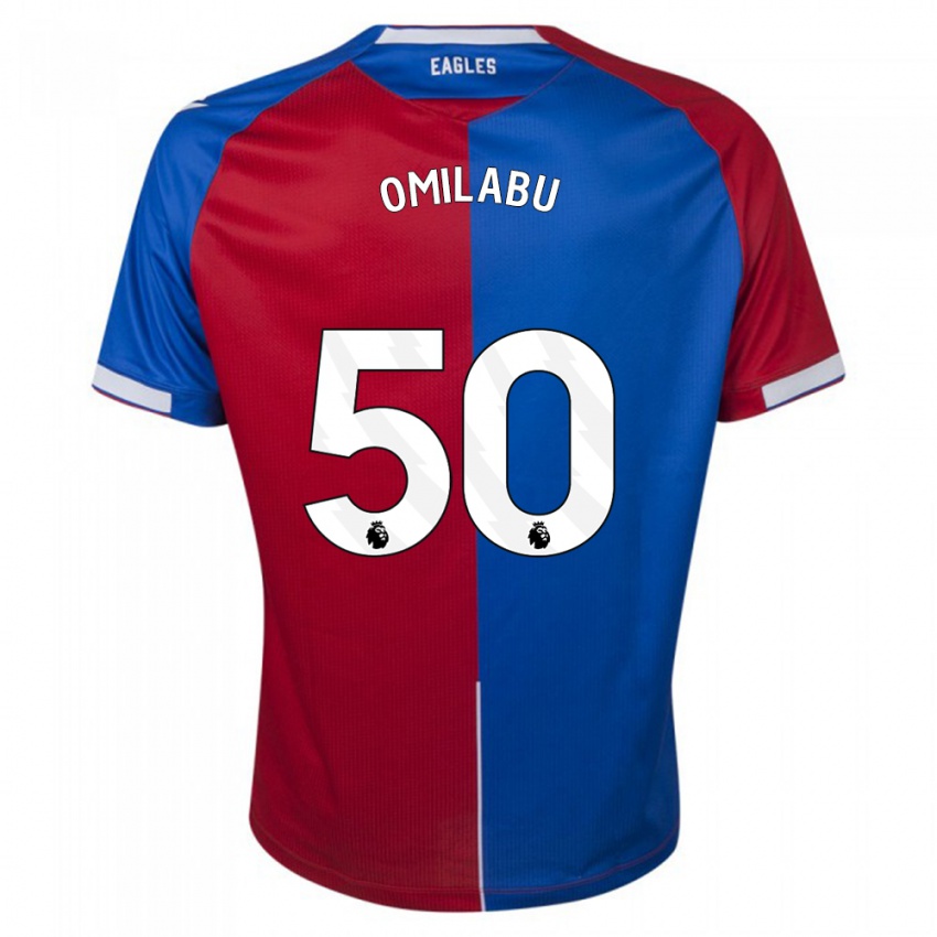 Niño Camiseta David Omilabu #50 Rojo Azul 1ª Equipación 2023/24 La Camisa Perú