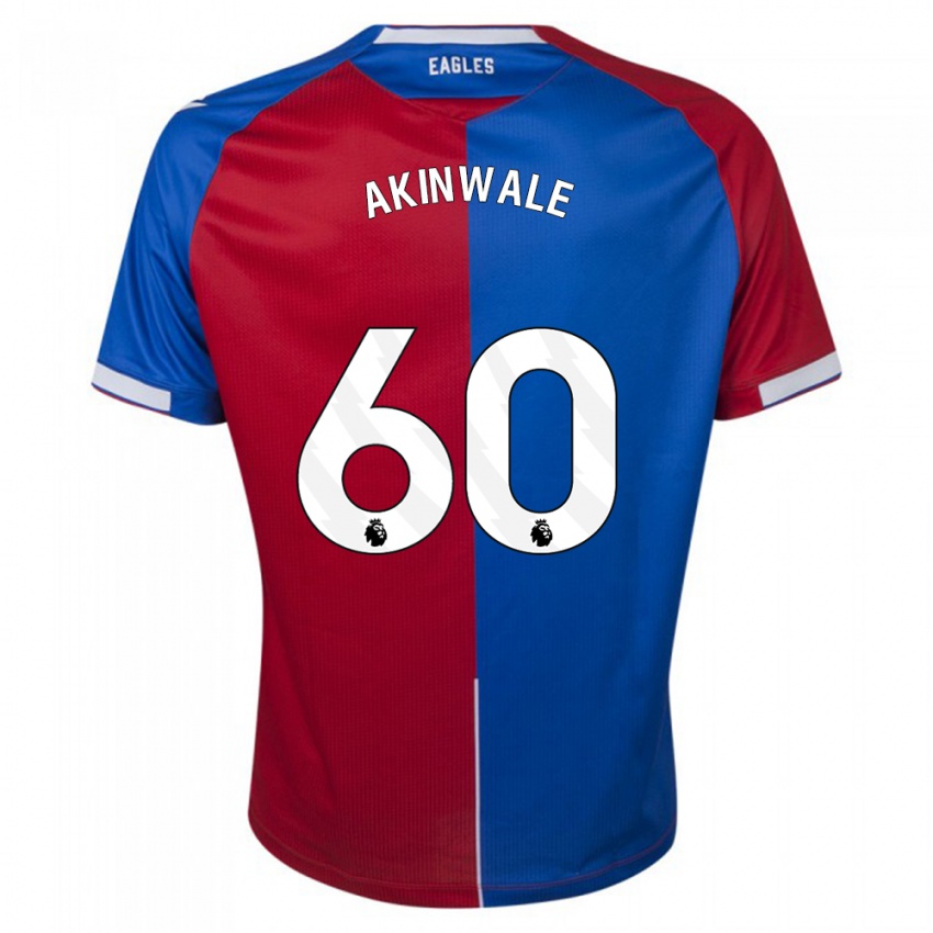 Niño Camiseta Victor Akinwale #60 Rojo Azul 1ª Equipación 2023/24 La Camisa Perú