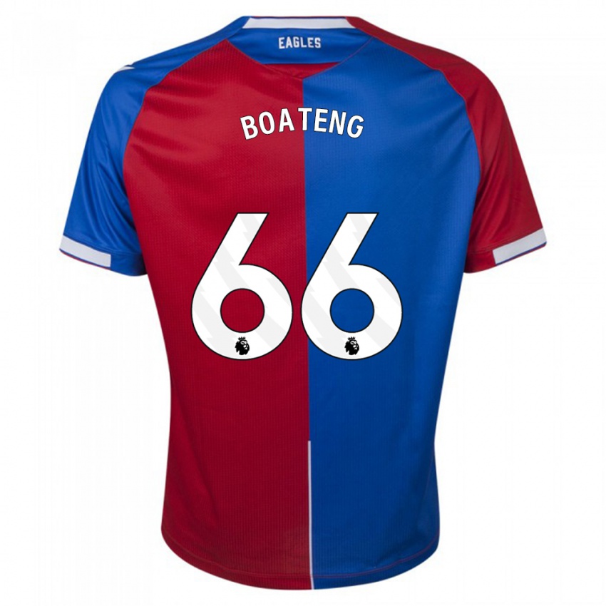 Niño Camiseta David Boateng #66 Rojo Azul 1ª Equipación 2023/24 La Camisa Perú