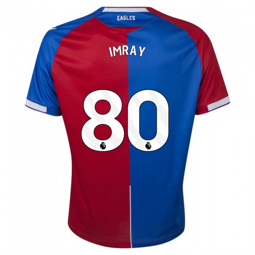 Niño Camiseta Danny Imray #80 Rojo Azul 1ª Equipación 2023/24 La Camisa Perú