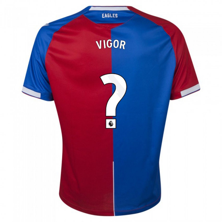 Niño Camiseta Matthew Vigor #0 Rojo Azul 1ª Equipación 2023/24 La Camisa Perú