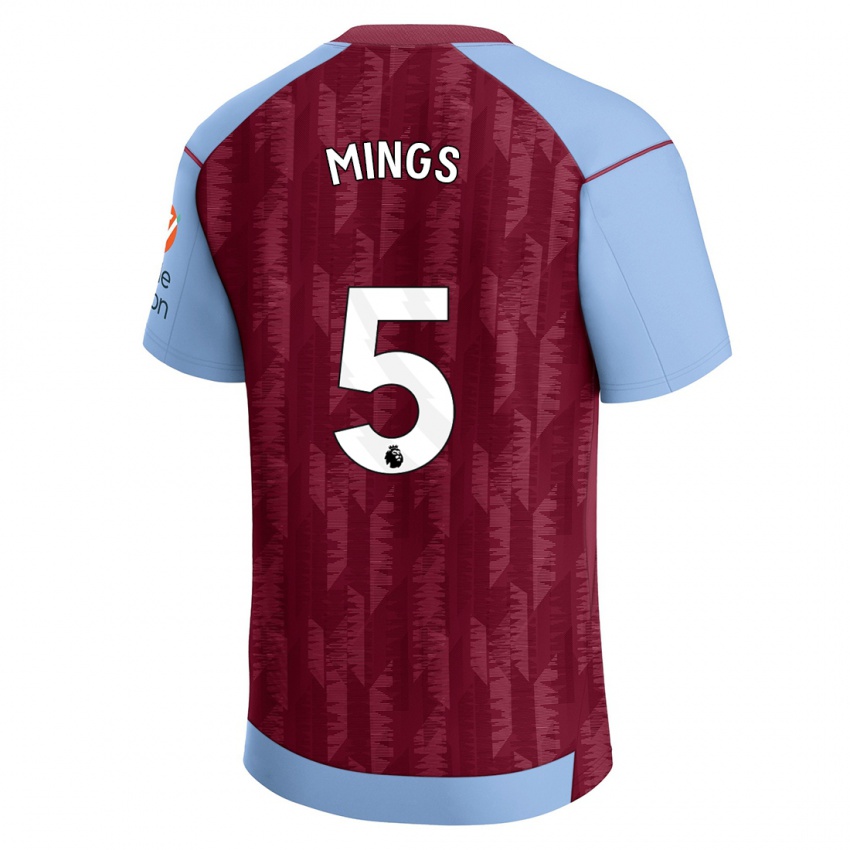 Niño Camiseta Tyrone Mings #5 Azul Claro 1ª Equipación 2023/24 La Camisa Perú