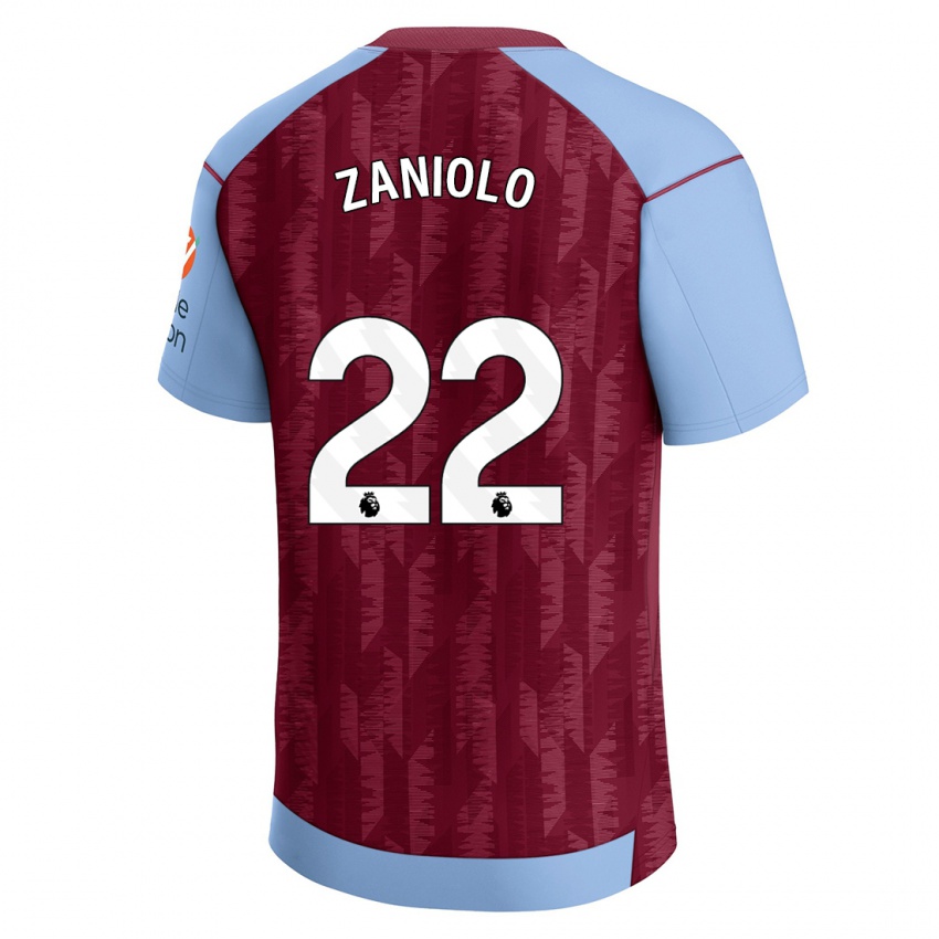 Niño Camiseta Nicolo Zaniolo #22 Azul Claro 1ª Equipación 2023/24 La Camisa Perú