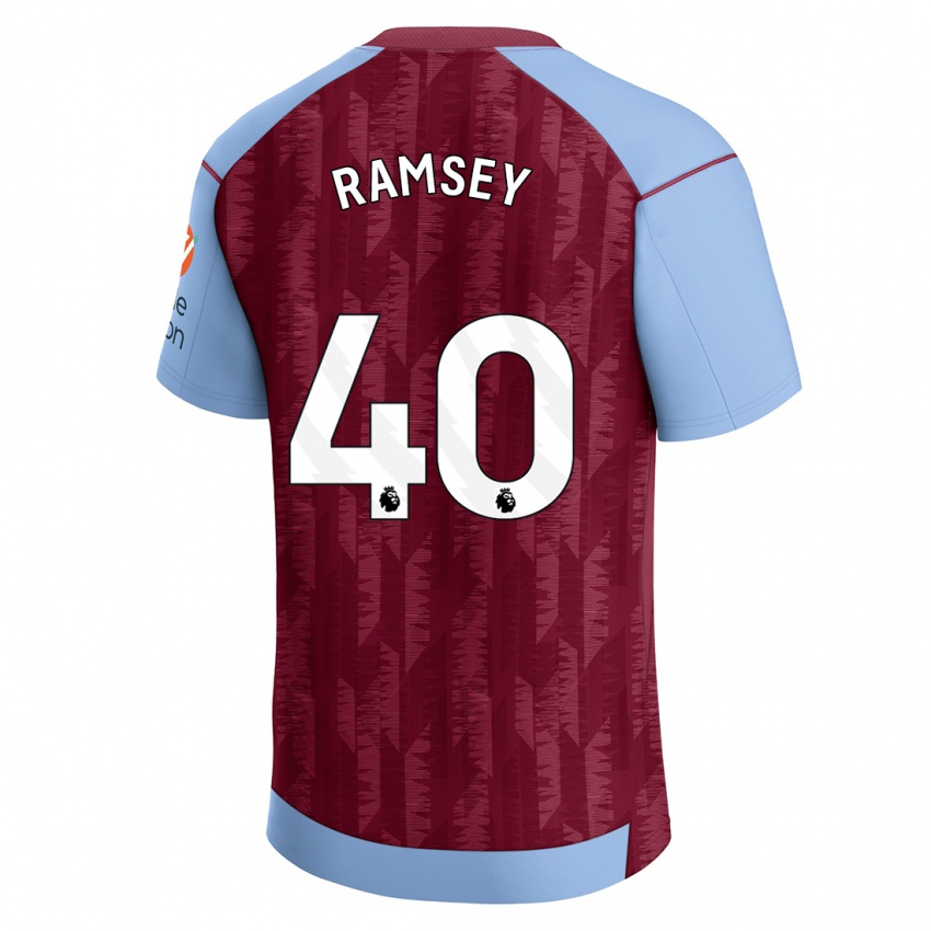 Niño Camiseta Aaron Ramsey #40 Azul Claro 1ª Equipación 2023/24 La Camisa Perú