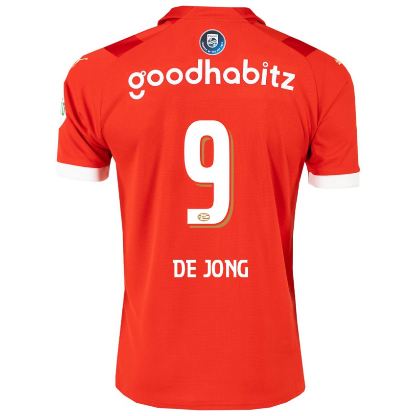 Niño Camiseta Luuk De Jong #9 Rojo 1ª Equipación 2023/24 La Camisa Perú