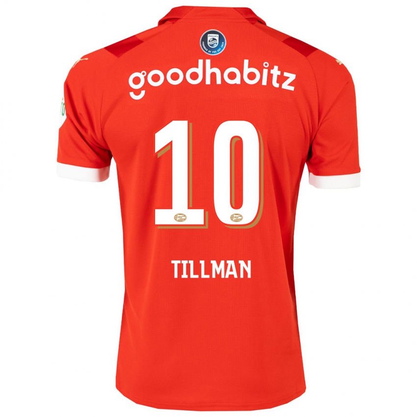 Niño Camiseta Malik Tillman #10 Rojo 1ª Equipación 2023/24 La Camisa Perú